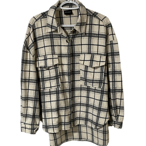 Miou Muse Plaid Shirt Jacket Size M/L